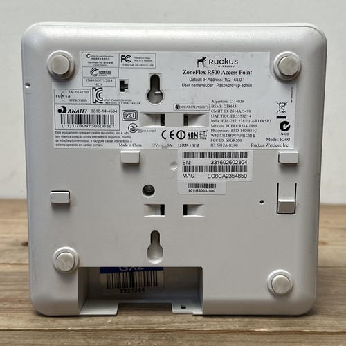 Ruckus R500 Indoor 802.11ac Wave 2 Dual Band WLAN Access Point | Gebraucht - Bild 2 von 2