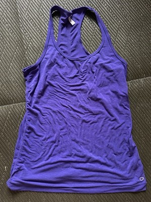 GapFit Purple Breathe Heather Tank Top Racerback Activewear Size Medium