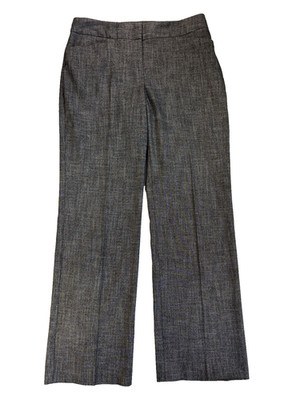 Alfani Women's 6P Heathered Black Wide Leg Career Office Dress Pants Capsule