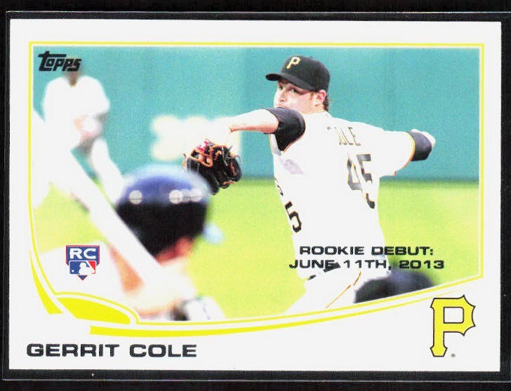 2013 Topps Update GERRIT COLE Rookie Card RC #US150 Pittsburgh Pirates QTY
