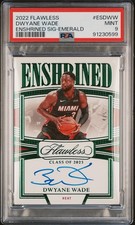 2022 PANINI FLAWLESS ENSHRINED SIGNATURES #ESDWW DWYANE WADE /5 EMERALD PSA 9