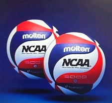 Molten NCAA FLISTATEC Volleyball V5M5000 GAME BALL- RED/WHITE/BLUE Pack of 2