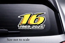 #16 Greg Biffle Sticker Decal NASCAR Racing 4”