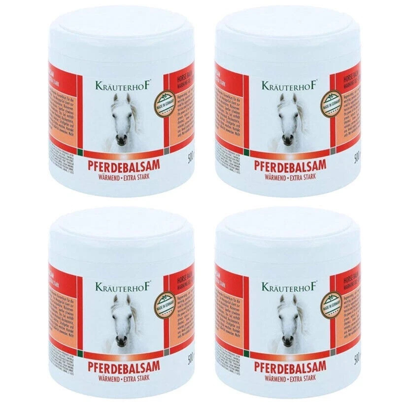 Stock 4x500ml Krauterhof Balsamo Cavallo Rosso Gel ExtraForte Prezzo