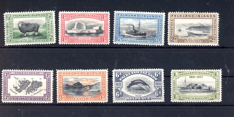 FALKLAND ISLANDS--Short Set Scott #65-#72