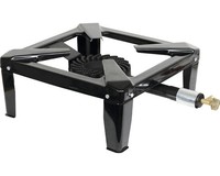 Gasgrill Hockerkocher Mit 1 Brenner CFH Inkl. Gasschlauch Und Druckregler Schwar