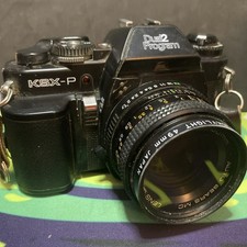 Nice Sears KSX-P Dual 2 Program 35mm Film Camera 50mm f1.7 Lens Untested A1
