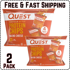 Quest Tortilla Style Protein Chips - Nacho Cheese 8 Bags