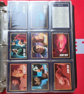 1991 Star Trek The Next Generation Card Binder Lot 400+ Cards Collectors Set