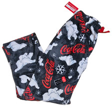Coca-Cola Coke Classic Bear GraY Fleece Pajama Sleepwear Comfy Lounge Pants 