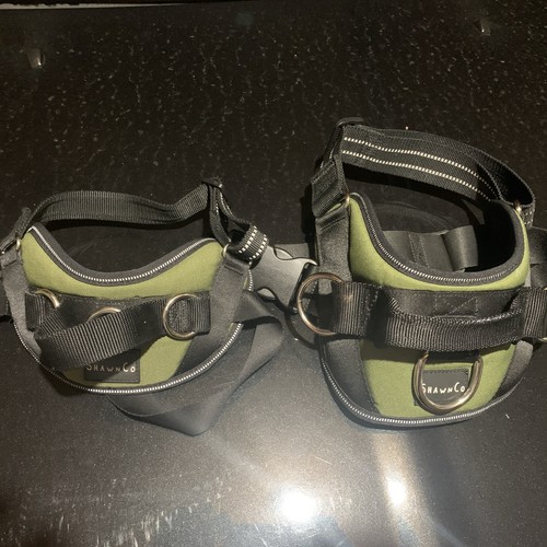 2 Shawn Co Essential Harnesses Small & Medium Green Reflective No Pull Dog Vest