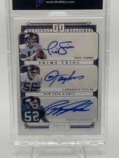 2025 Panini NT PRIME TRIOS Auto /25 Phil Simms Lawrence Taylor Pepper Johnson 