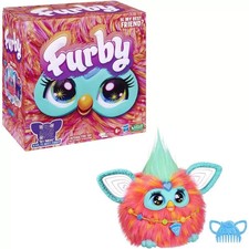 Hasbro Fur Furby Coral Toy, Plush Furry, Talks, Lights Up, Dance Moves, Kids Toy