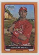 2012 Bowman Chrome Prospects Orange Refractor 3/25 Anthony Garcia #BCP158 6o3