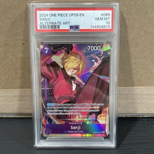 2024 One Piece Sanji OP09 Alt Art #065 PSA 10