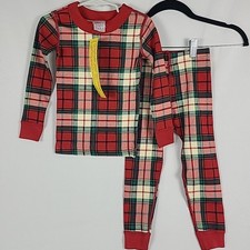 NWT Hanna Andersson Holiday Plaid HannaSoft  Pajama Set Sz 6-7
