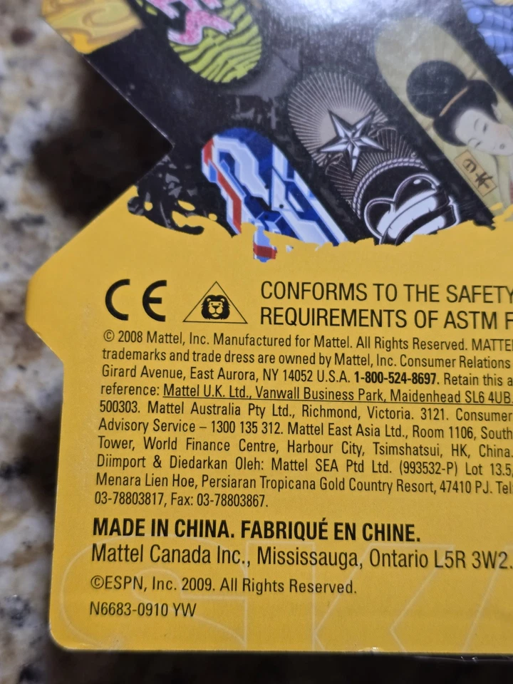 Mattel X Games Finger Sports Skate Board Toy N6683 Geisha Lady NUEVO 2008 Foto 4 de 4