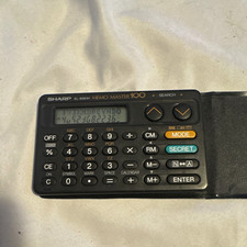 Sharp Memo Master 100 EL-6061H Pocket Organizer Calculator LCD Calendar