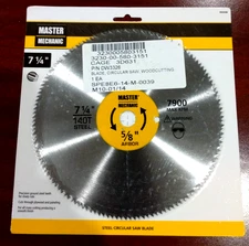Circular Saw Blade 7-1/4" 140 Tooth for OSB Plywood Paneling FREE SHIP