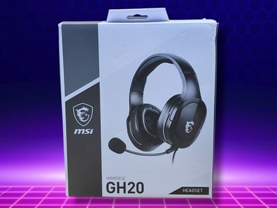 MSI Immerse GH20 Wired Gaming Headset w/Boom Microphone