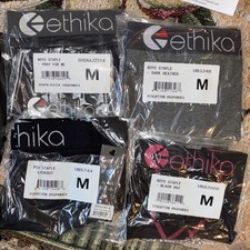Ethika Boys Staple Boxer Briefs 4 Pack Size M Black, Dark Heather, Black Roz