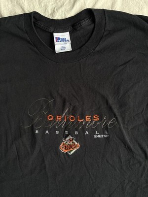 Vintage  97 Baltimore Orioles Embroidered Pro Player Single Stitch Tee XL