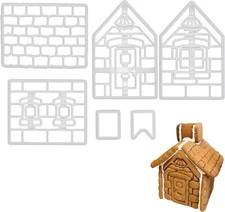 Gingerbread Xmas House Cookie Cutter, 1 set - Bakerlogy