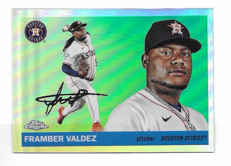 2025 Topps Chrome Platinum Anniversary Framber Valdez Refractor #44 Astros