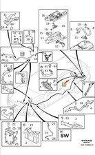 Volvo V90 Câble de batterie croisée 32374788 Nouveau authentique