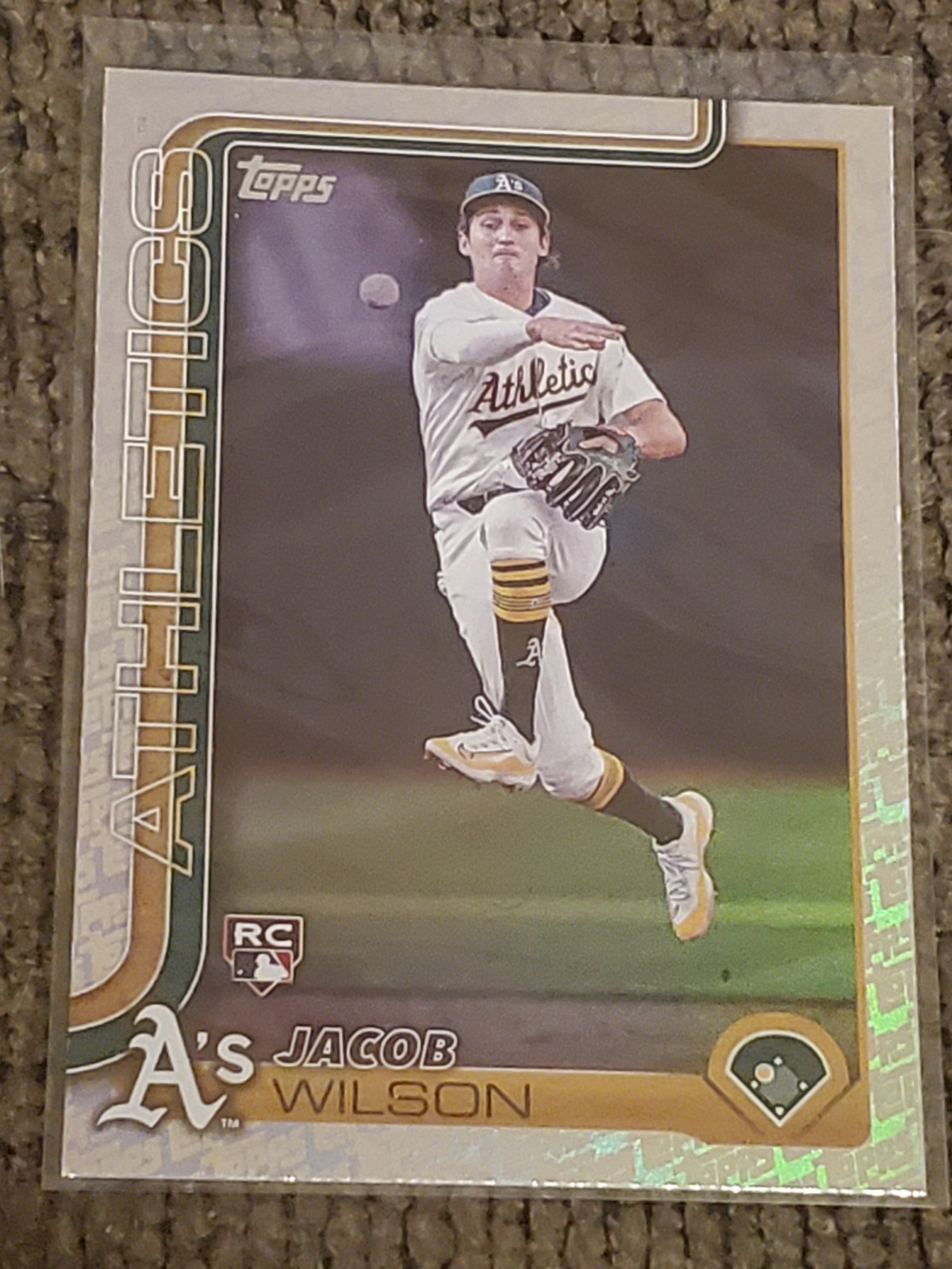 2025 Topps Series 1 - Jacob Wilson #314 Topps Foil Pattern (RC)