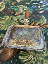 Small Vintage/antique Silent Butler Crumb/ash Tray For Dining Table