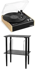 Eastwood 3-Speed Bluetooth Turntable with Built-In Speakers and Dust Cover | Upg
