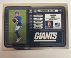 2025 Panini Donruss Optic Jaxson Dart RC Passing Grade #2 New York Giants Rookie