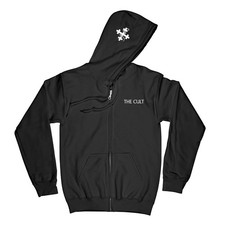 The Cult Snake Cross Black Zip Hoodie
