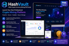 HashVault - PWA Crypto Mining Platform | Cloud Mining Website | Crypto B...