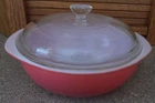 26-549 Vintage 024 2 Quart PYREX Casserole Dish USA Flamingo Pink with Clear LID