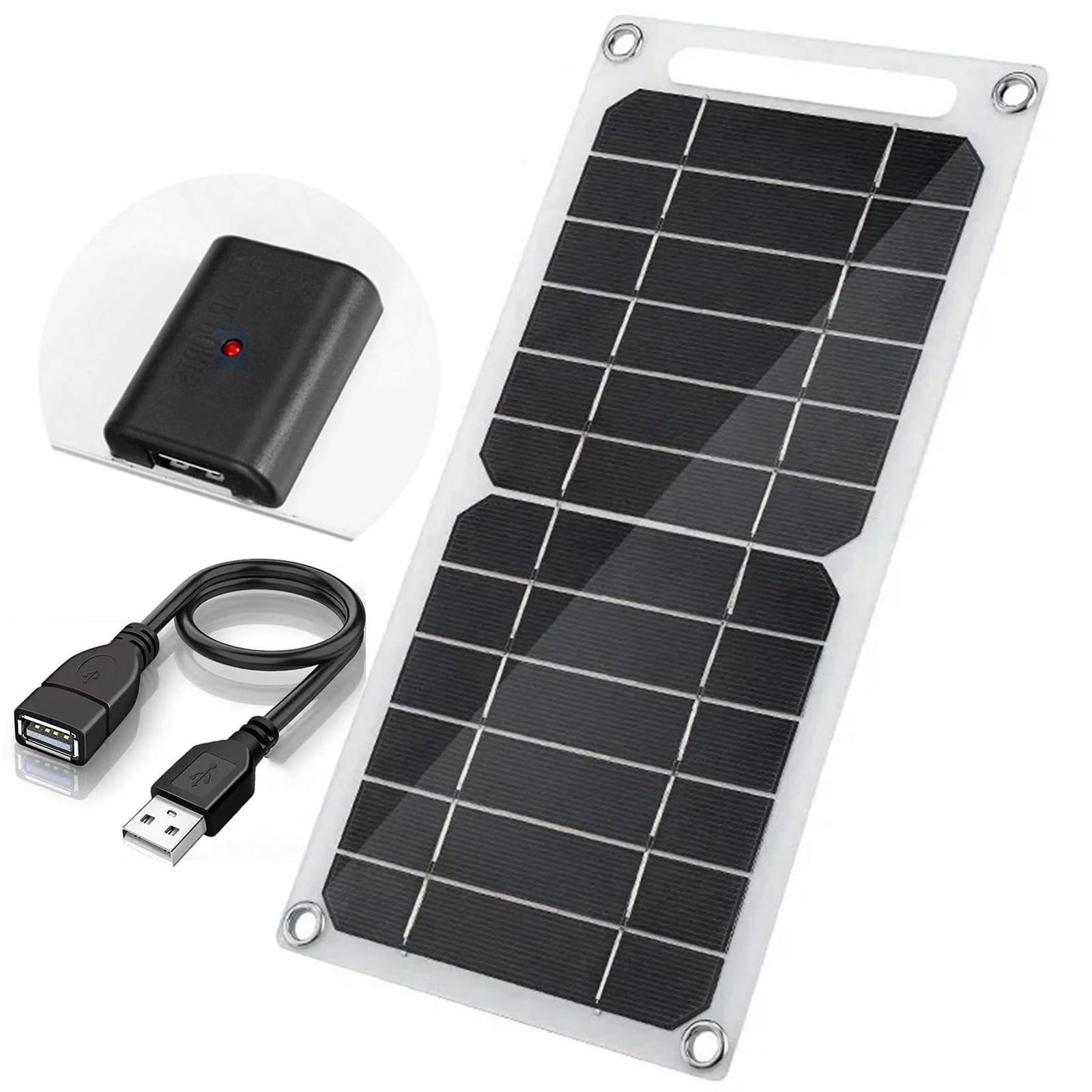 Aocoray Mini 5V 6W USB Solar Panel, Portable 5 Volt 6 Watt H