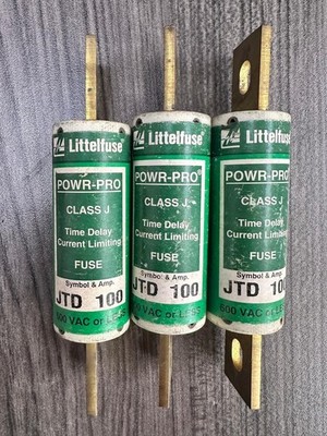 LITTELFUSE JTD100 / JTD 100 CLASS J TIME DELAY FUSE 100A 600V