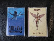 Nirvana Nevermind In Utero Cassette Tape Cases Inserts 1991-93 Kurt Cobain