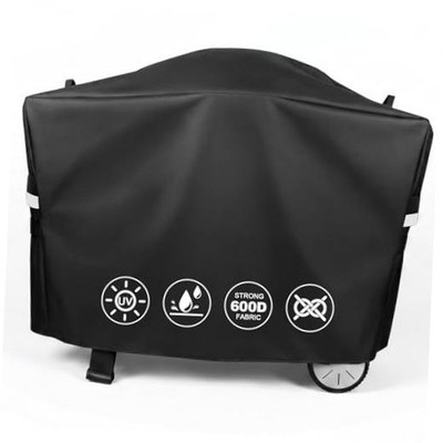 7112 Grill Cover for Weber Q2000, Q2200, Q2400, Q2000N+, Q2800N+, 57'' Black