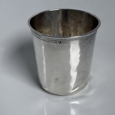 Timbale Gobelet 2eme coq  Argent Massif, Paris, 60 Grammes Bosselée