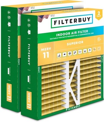 Filterbuy 16x22x5 MERV 11 Air Filter Replacement HVAC Furnace