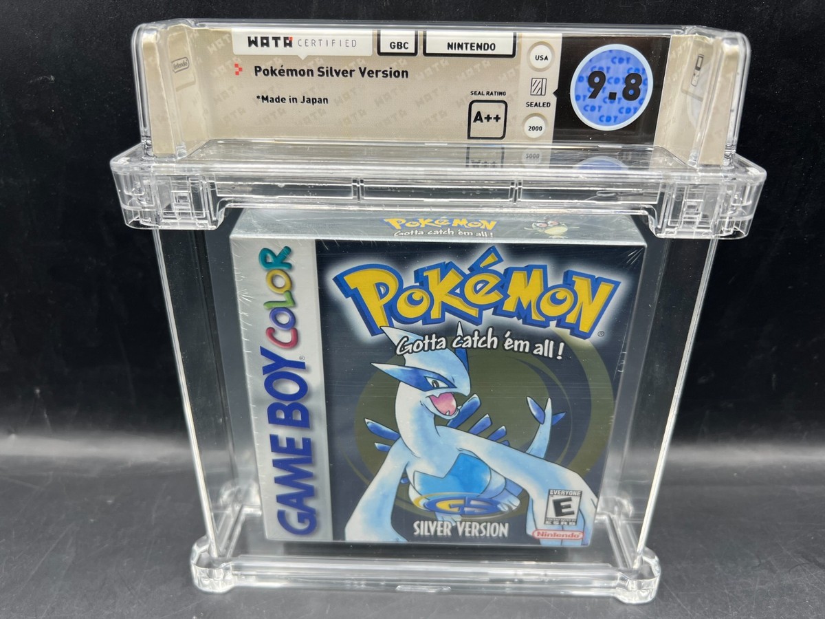 Pokemon Silver Version Game Boy Color WATA 9.8 A++ FACTORY SEALED