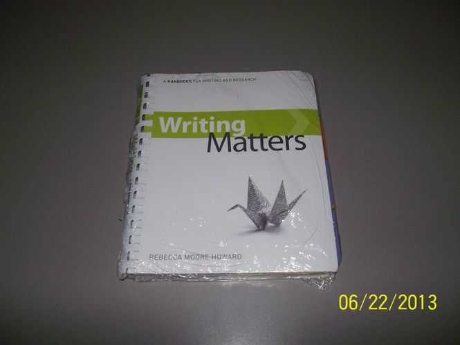 Writing Matters, tabbed (comb-bound) by Howard, Rebecca Moore, Good Book