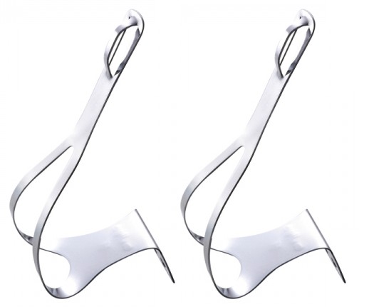 Стальные дорожные зажимы для пальцев ног Wellgo MT-16 (пара)