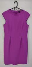 Ann Taylor  Sheath Dress Women's Size 8 Purple Cap Sleeve Sheath Dress Stretch