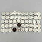 (LOT OF 50) 1961-P Roosevelt Dimes 90% Silver 10c Ten Cent Tube Roll $5 Face