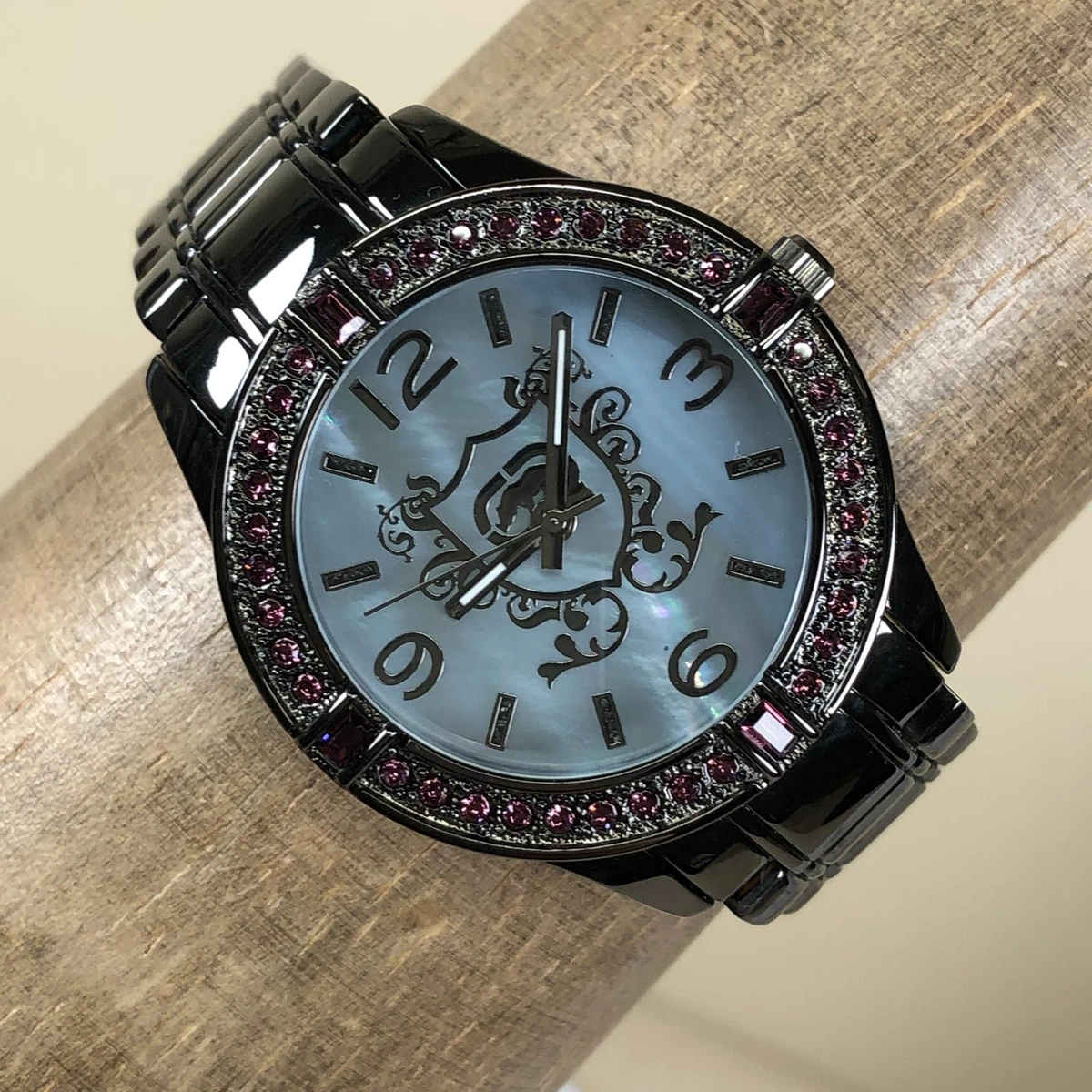 Marc Ecko Orologio Donna E10038M3, Al Quarzo, Cassa In Acciaio Argento, Cinturino In Pelle Vitello Verde, 5 ATM
