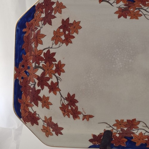 Antique 1921 Japan Tashiro Shoten Ltd, Porcelain Painted Tray 10.75" - Picture 2 of 12