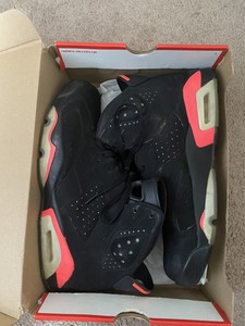 jordan retro 6 black and red